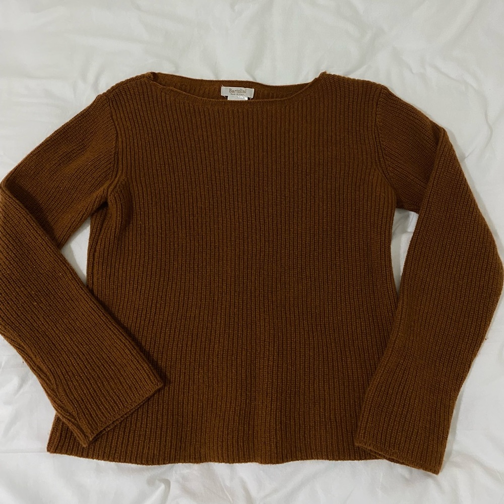Brown knit sweater